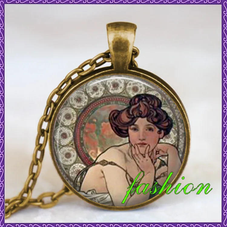 Ожерелье Alphonse mucha zodiac подвеска зодиака ювелирное изделие alphonse art подарок другу