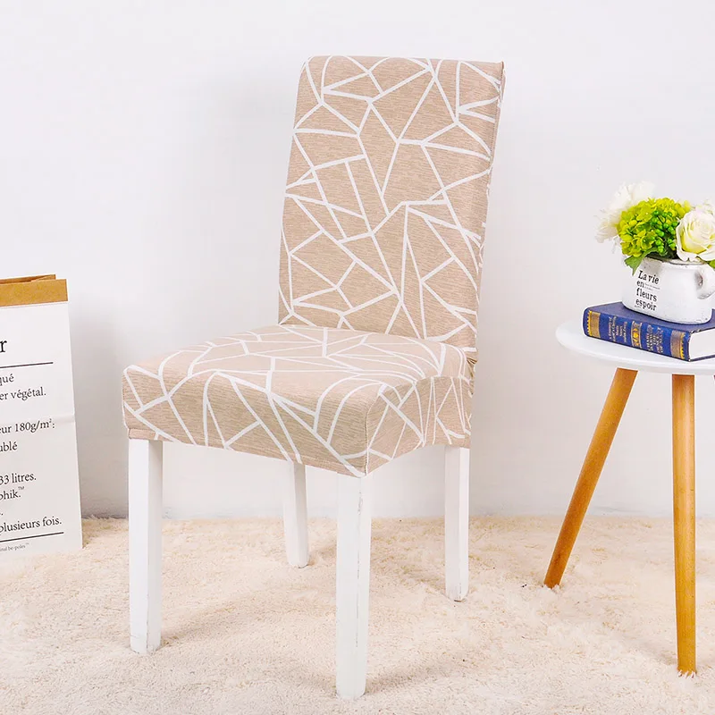

Freedom Style Floral Printed Universal Spandex Stretch Short Removable Elastic Cloth Chair Covers Banquet Style Chair Covers