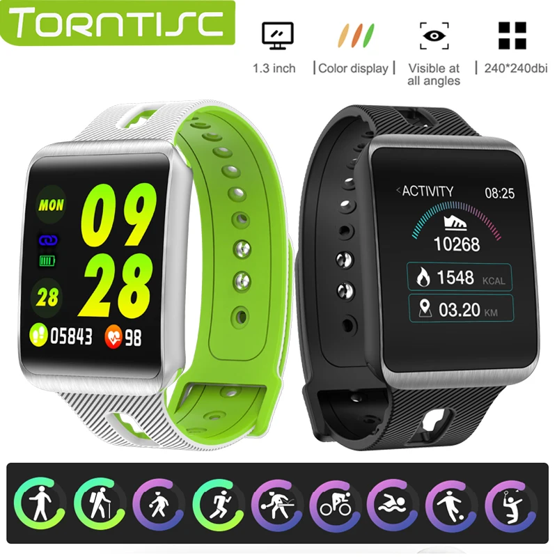 

Torntisc GT98 Smart Watch men IP67 Waterproof Multi-Sports modes Blood pressure monitor Heart Rate Fitness Bracelet watch