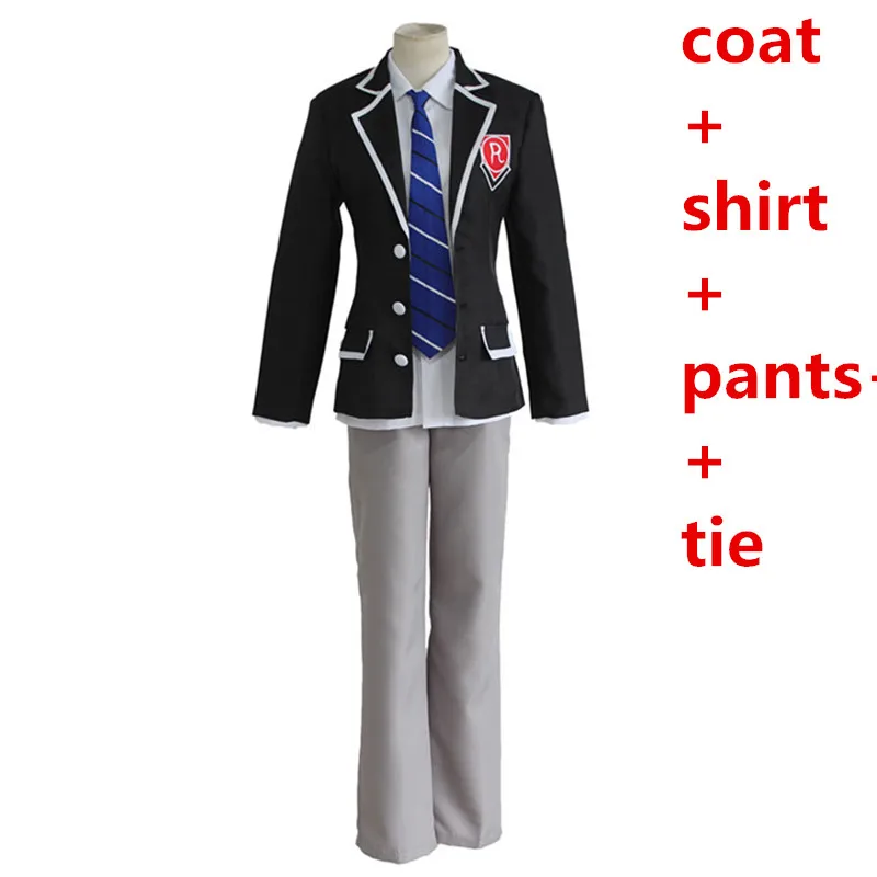 Горячая аниме Дата живого Itsuka Shidou Косплей Костюм Itsuka шидо полный комплект школьная форма(куртка+ рубашка+ брюки+ галстук - Цвет: clothes