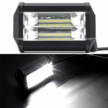 

72W LED Work Lights 12V Light Bar 5 Inch 4D LED Lamp for Auto Fog Lamps for Tractor Boat OffRoad Car Truck SUV ATV Motorcycle