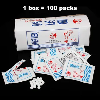 

Aquarium Cleaner Water Disinfection Purification Tablets Bactericide Sterilization Medicine For Tropical Fish Turtle 100pcs
