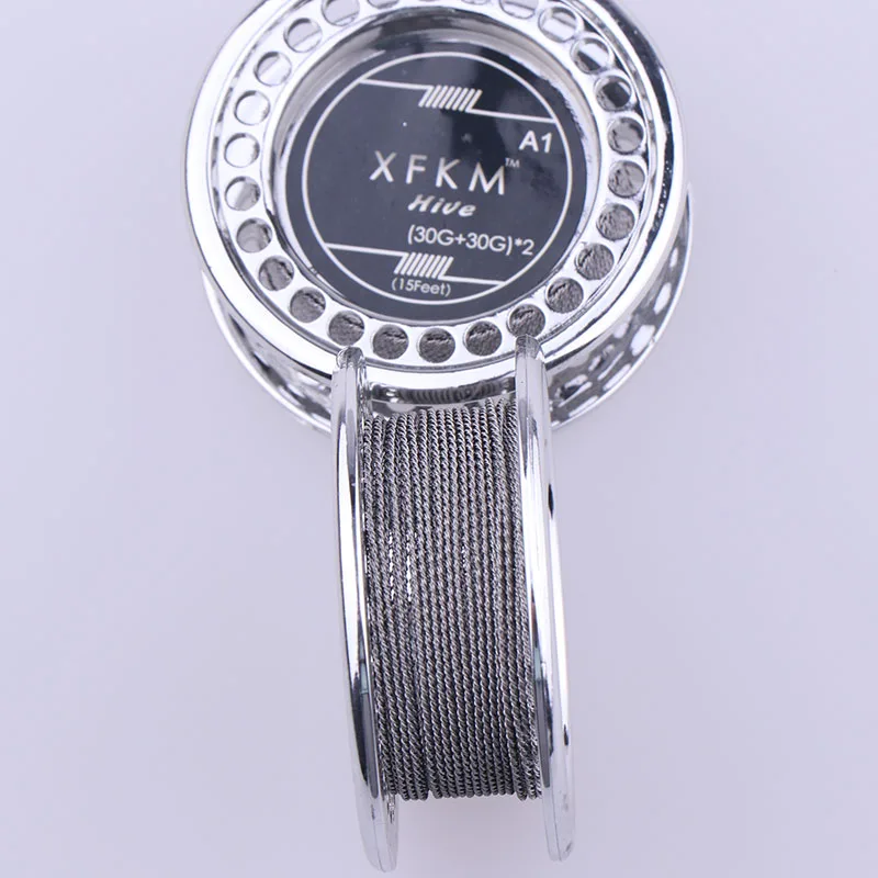 XFKM 5 м/рулон (30 + 30)* 2 Hive Clapton Wire для RDA RBA перестраиваемые нагревательные провода