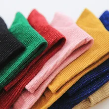 Винтажные однотонные двойные блестящие носки женские хипстерские крутые весенние короткие носки женские модные забавные носки до лодыжки в стиле Харадзюку хлопковые носки