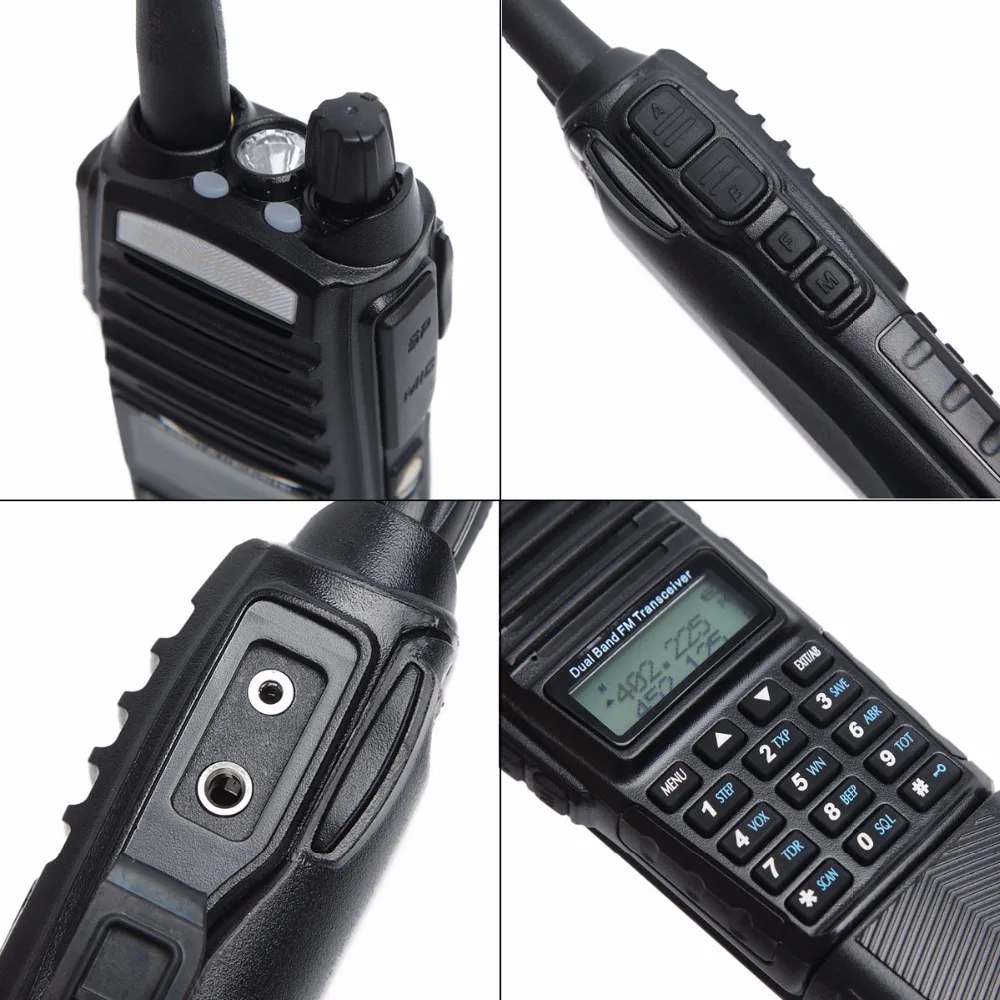 2 шт. Baofeng UV 82 рация 3800 мАч батарея 5 Вт УКВ Портативный охотничий Hf двухдиапазонный