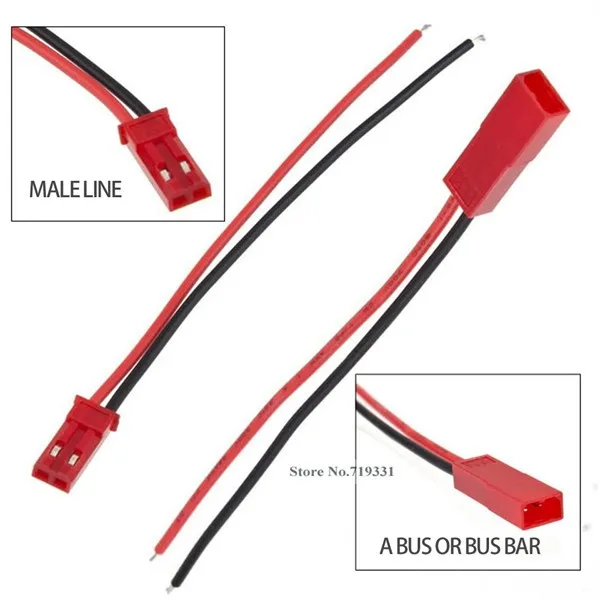 最高の 10/20/50/100 Plug JST Connector Female Male 100mm Pairs 電話機・FAX用アクセサリ