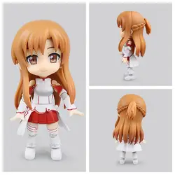 Милый 5 "Nendoroid Sword Art онлайн Аниме Асуна в коробке 12 см ПВХ фигурка коллекция Модель Кукла Cu-poche 017 B746