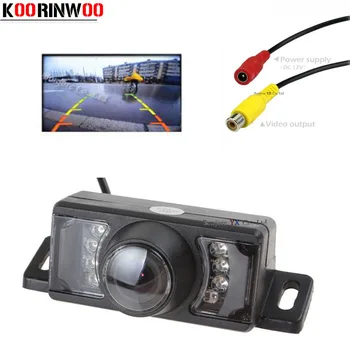 

Koorinwoo CCD Car Rear View Camera RCA Video System connector Auto parking camera wide viewing angle car-styling System For Car