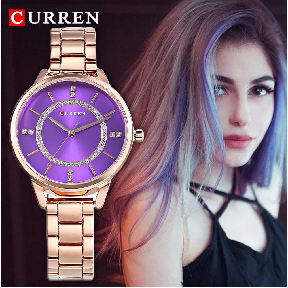 CURREN 2021 Горячая Распродажа часы для женщин брендовые модные женские Кварцевые