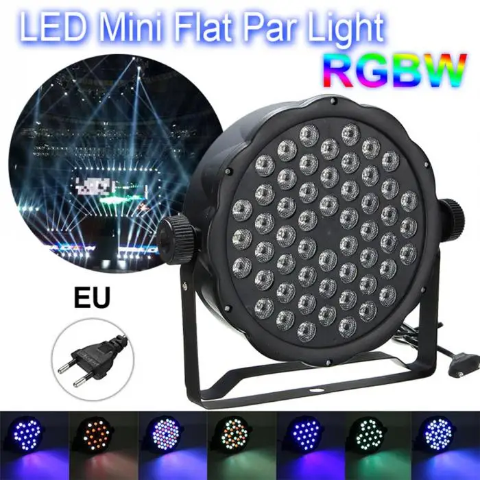 RGBW 54 Pcs светодиодный свет 162 W PAR 64 DMX Крытый DJ вечерние Клубные сценическое освещение LAD-sale