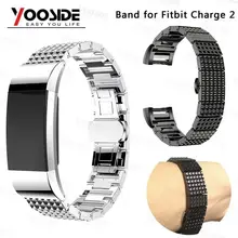 YOOSIDE ремешок из нержавеющей стали для часов FitBit Charge 2 Quick Release Ремешки для наручных часов браслет