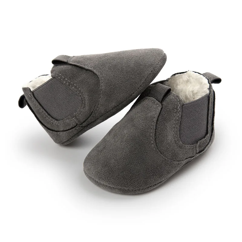 WONBO/зима г.; маленькие детские ботильоны из искусственной кожи с плюшевой подкладкой; модная леопардовая обувь для малышей; детские мокасины