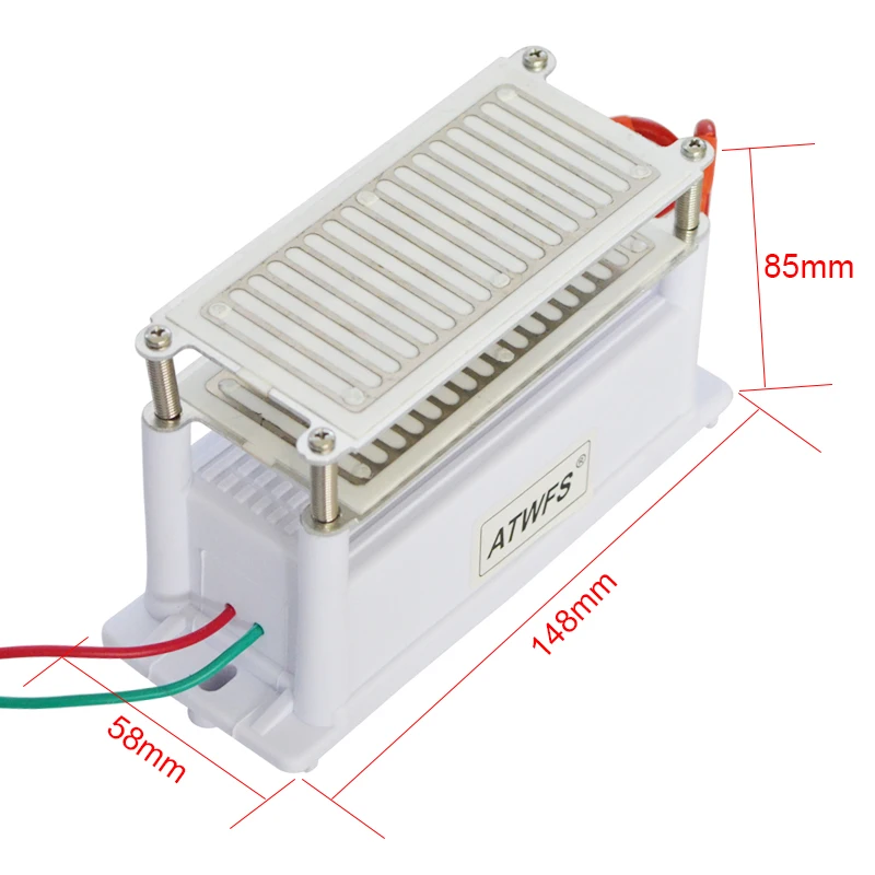 ATWFS генератор озона 20 г 220 В/12 в очиститель воздуха озонатор стерилизатор электрод из нержавеющей стали влагостойкий долгий срок службы озоновая пластина