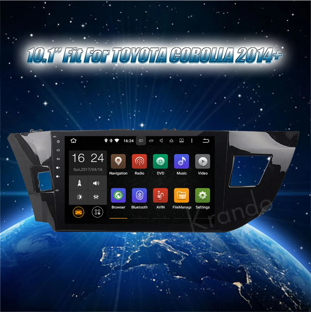 Krando Android 7 1 10 &quotАвтомагнитола gps для Защитные чехлы сидений сшитые специально toyota