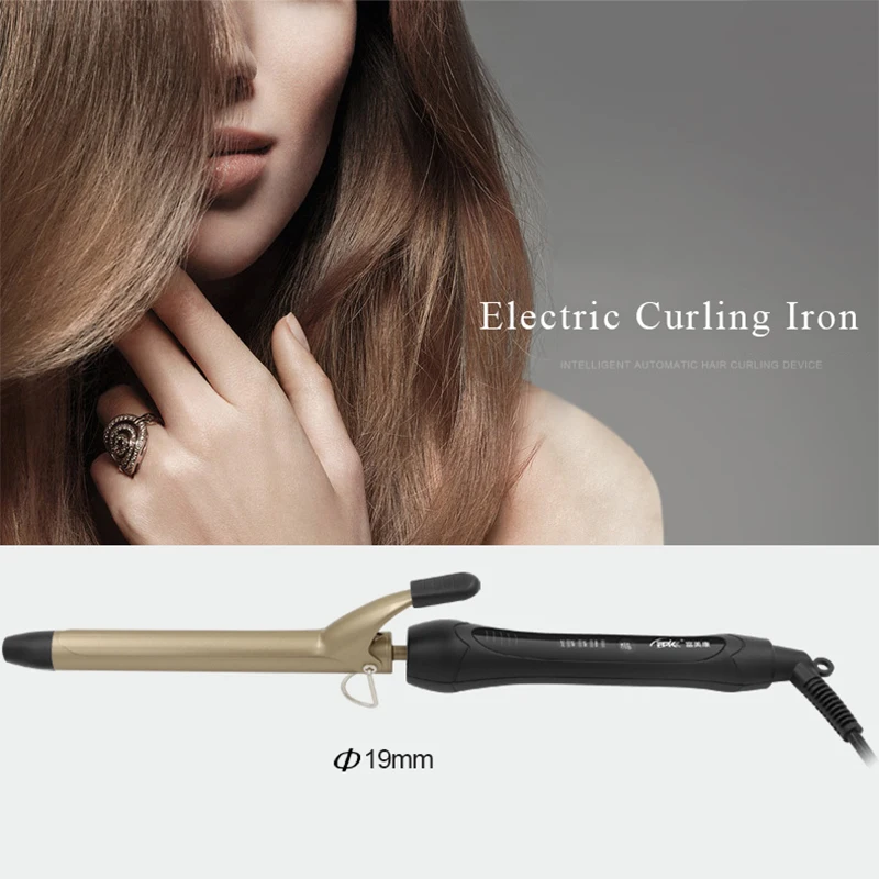 

FMK Ceramic Styling Tools Hair Curling Iron Professional Roller Curling Wand 19/25/28/32MM Inner Buckle Electric Hair Curler
