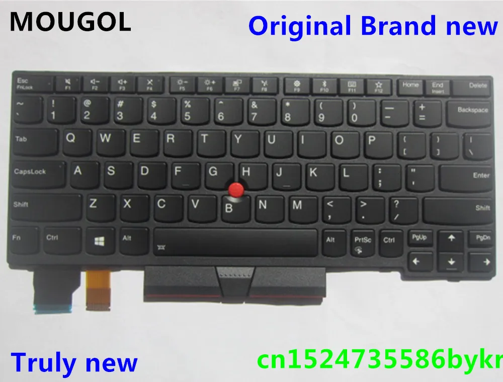 

MOUGOL New Original US English Backlit Keyboard for Thinkpad X280 A285 Backlight Teclado 01YP120 SN20P33831 01YP040 01YP200