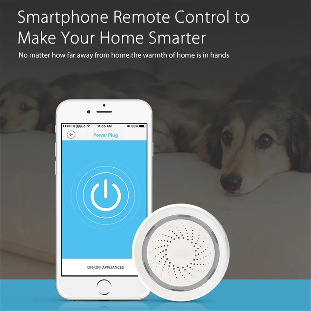 

Smart Home WiFi Siren Alarm Sensor USB Power Via iOS Android APP Notification Plug And Play No HUB Requirement