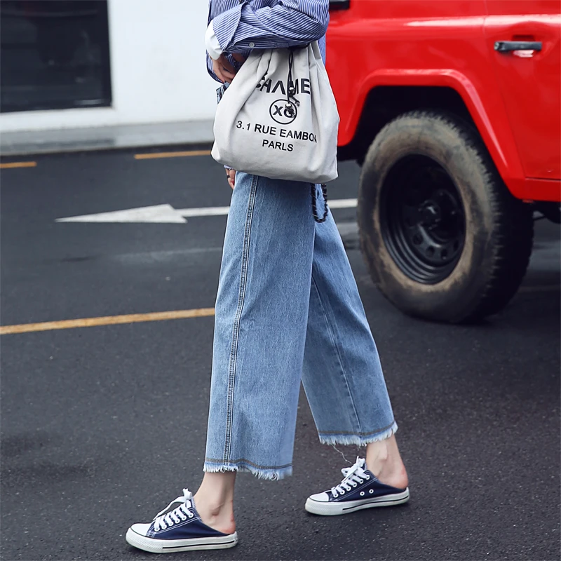 FINEWORDS 2017 Autumn Loose Causal Retro High Waist Boyfriend Jeans For Women Vintage Harajuku Wide Leg Jeans Woman Plus Size FINEWORDS 2017 Autumn Loose Causal Retro High Waist Boyfriend Jeans For Women Vintage Harajuku Wide Leg Jeans Woman Plus Size