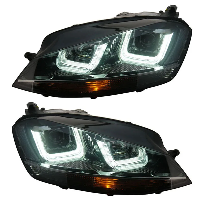 

for VW Volkswagen Golf 7 Headlight Euro Version with Silver line