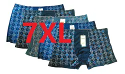 7XL для мужчин's шорты боксеры 95% бамбуковое волокно Мужчин's нижнее бельё для девочек плюс размеры мужские модны