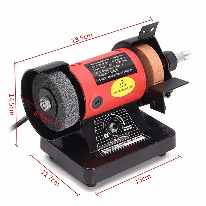 Mini Bench Grinder Sander Electric Drill Versatility Grinding