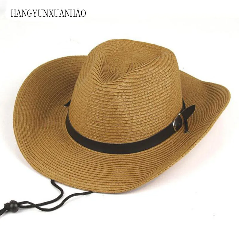 

2019 Sunhat Korean Version of Men Summer Beach Sunscreen Hats Holiday Cool Fashion Women Sun Protection Fishing Straw Beach Cap