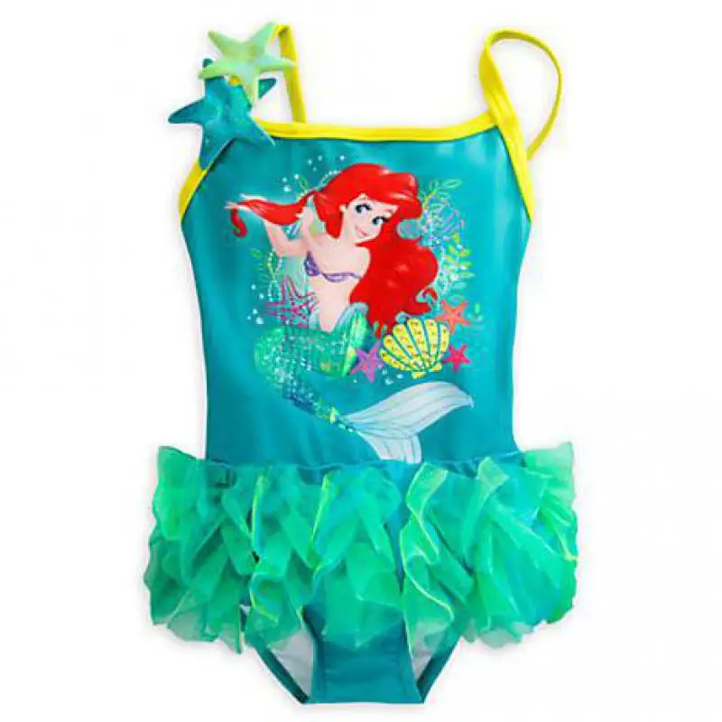 2017 New Children's Girl Mermaid Princess Skirt One piece Bathing Suit