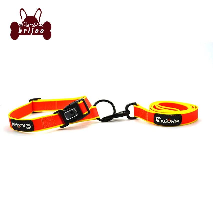 Pet Leash Dog leash rope Cross-border special 2018 new PVC dog rope collar set Customized pet leash