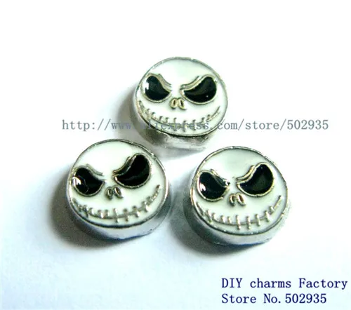 Halloween charms 10pcs The Nightmare Before Christmas Jack Skellington floating locket charm Fit Floating lockets FC669 | Украшения и