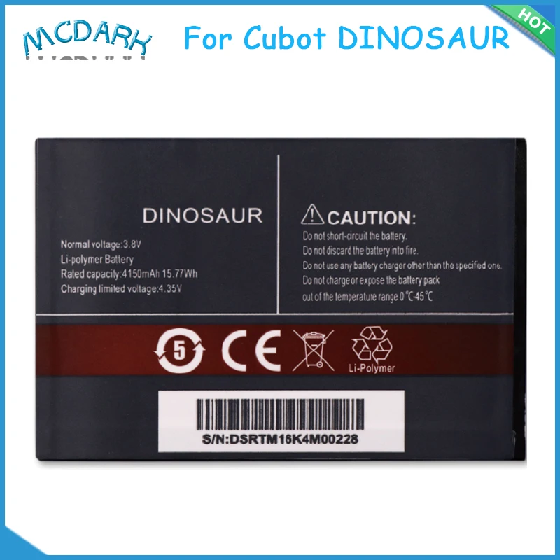 Сменный аккумулятор для CUBOT Dinosaur 4150 мАч|Аккумуляторы мобильных телефонов| |