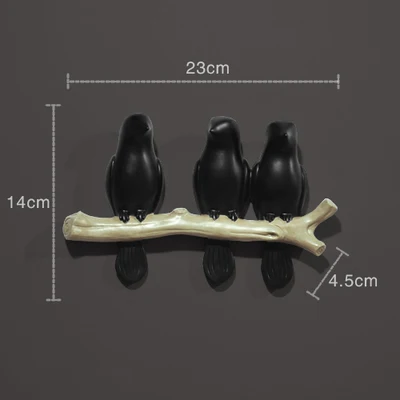 3D стерео настенная статуя птицы из смолы, статуя животного, настенная европейская мебель для дома, украшения для гостиной, подвесные украшения - Цвет: 15