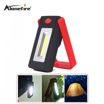 

AloneFire C019 COB LED Magnetic Work Stand Hanging Hook Light Flashlight Outdoors Bright Hand Torch Recharge AAA battery