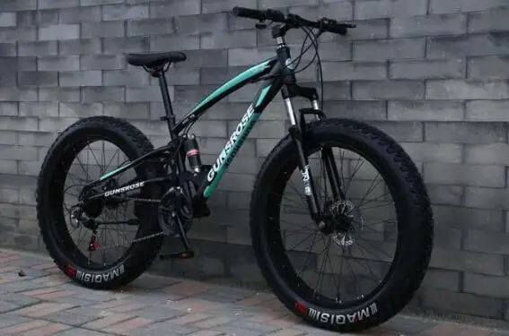 Discount Beach bicycle MTB 26*4.0 Tires Disc brake Snow bicycle 27 speed Aluminum fat bikes Double Suspension Spoke Wheels 2 Discount Beach bicycle MTB 26*4.0 Tires Disc brake Snow bicycle 27 speed Aluminum fat bikes Double Suspension Spoke Wheels 2