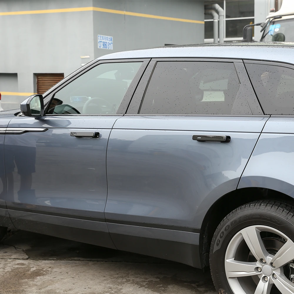 Для Landrover Range Rover VELAR углеродное волокно стиль наружная дверная ручка планки автомобильные аксессуары 4 шт