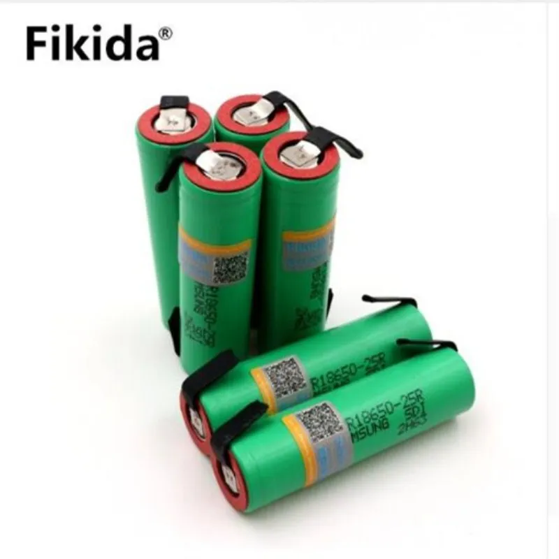 

100% original 18650 Battery 2500mAh Battery INR1865025R 3.6 V Discharge 20A Dedicated Battery Power for Samsung+ DIY Nickel