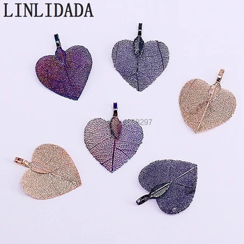 

20Pcs Mix Color Metal Brass Heart Shape Pendant Charm for DIY making accessories