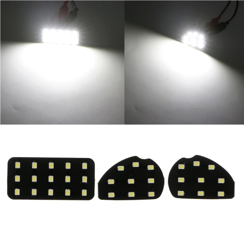 

New 3 Pcs Auto Car Interior LED Reading Lamp Bulb Roof For Ford Ecosport Focus 2 MK2 2007-2014 High Quality Car Accessories