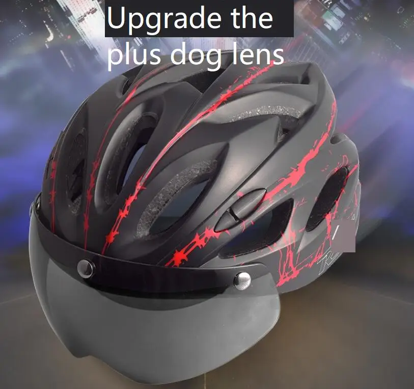 

Integrated Formed Riding Helmets Rain Shield Wind Lens Helmets Bicycle Helmets Male Riding Equipments free shipping