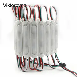 WS2811 2811 IC RGB LED Пиксели модуль string свет 3led SMD5050 RGB Водонепроницаемый Свет Сада RGB рекламы свет 20 штук