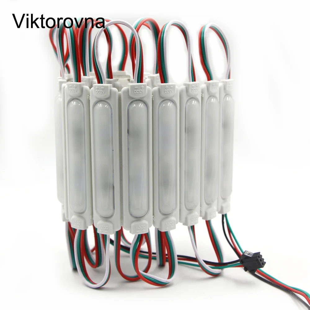 WS2811 2811 IC RGB светодиодный модуль гирлянда 3 светодиода SMD5050 Водонепроницаемый