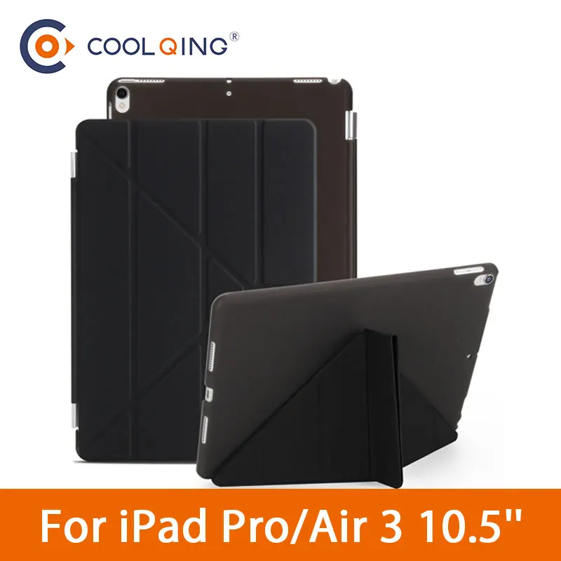 

Tablet Case For iPad Air 3 10.5 2019 iPad Pro 10.5 Multi-folded PC Protective Cover Smart Wake/Sleep For iPad Pro 10.5 Air3 Case