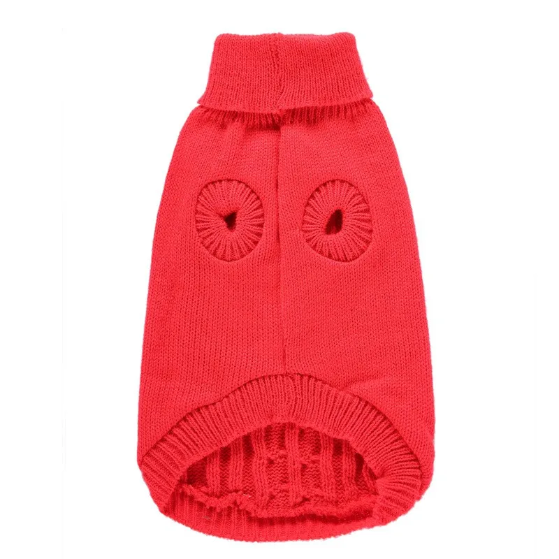 Осень/Зима волоконные свитера для домашних собак лаконичные и элегантные Рождественские свитера для маленьких и средних товары для домашних собак Accossories - Цвет: red