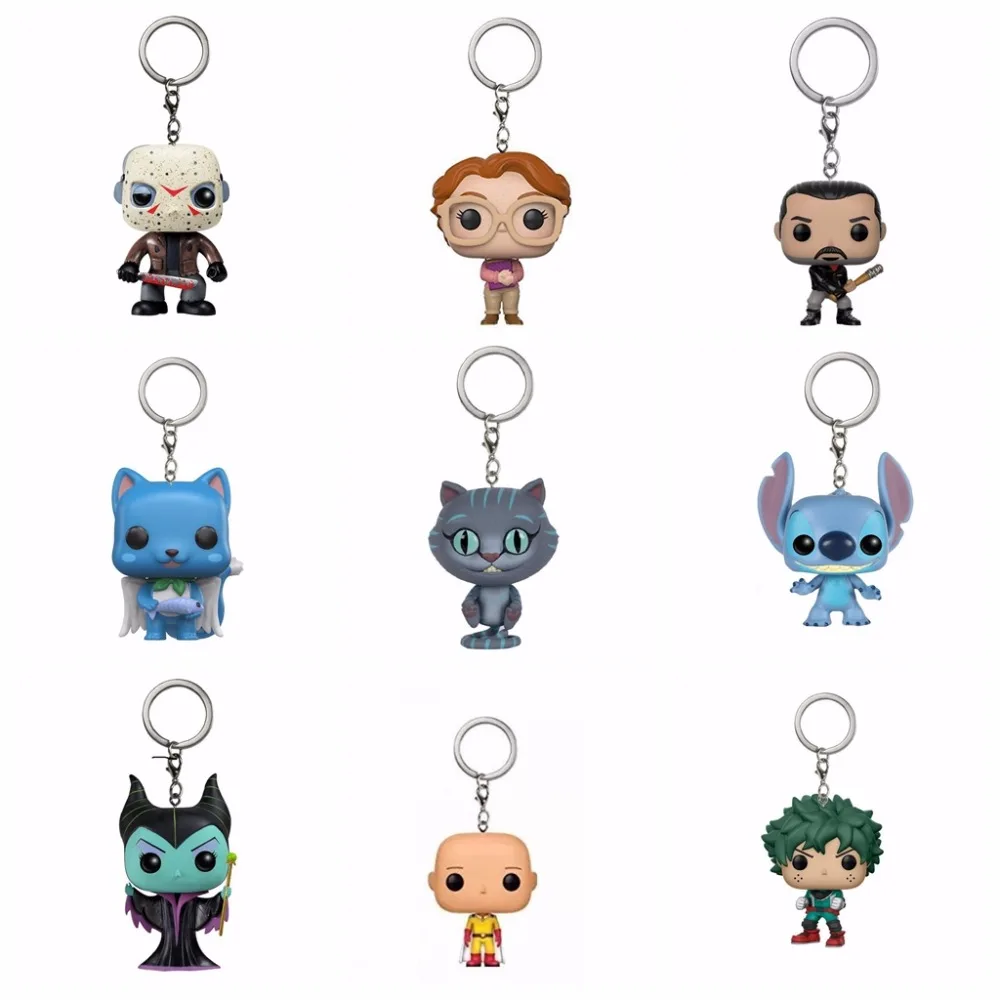 The Walking Dead Negan Friday the 13th JASON VOORHEES Stranger Things barb stitch chessur экшн фигурки брелок игрушка