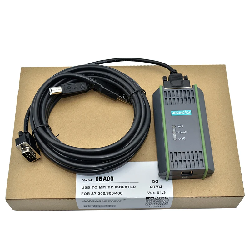  USB-MPI DP PPI for Siemens S7-200/300/400 PLC Programming Cable PC Adapter USB A2 6GK1571-0BA00-0AA