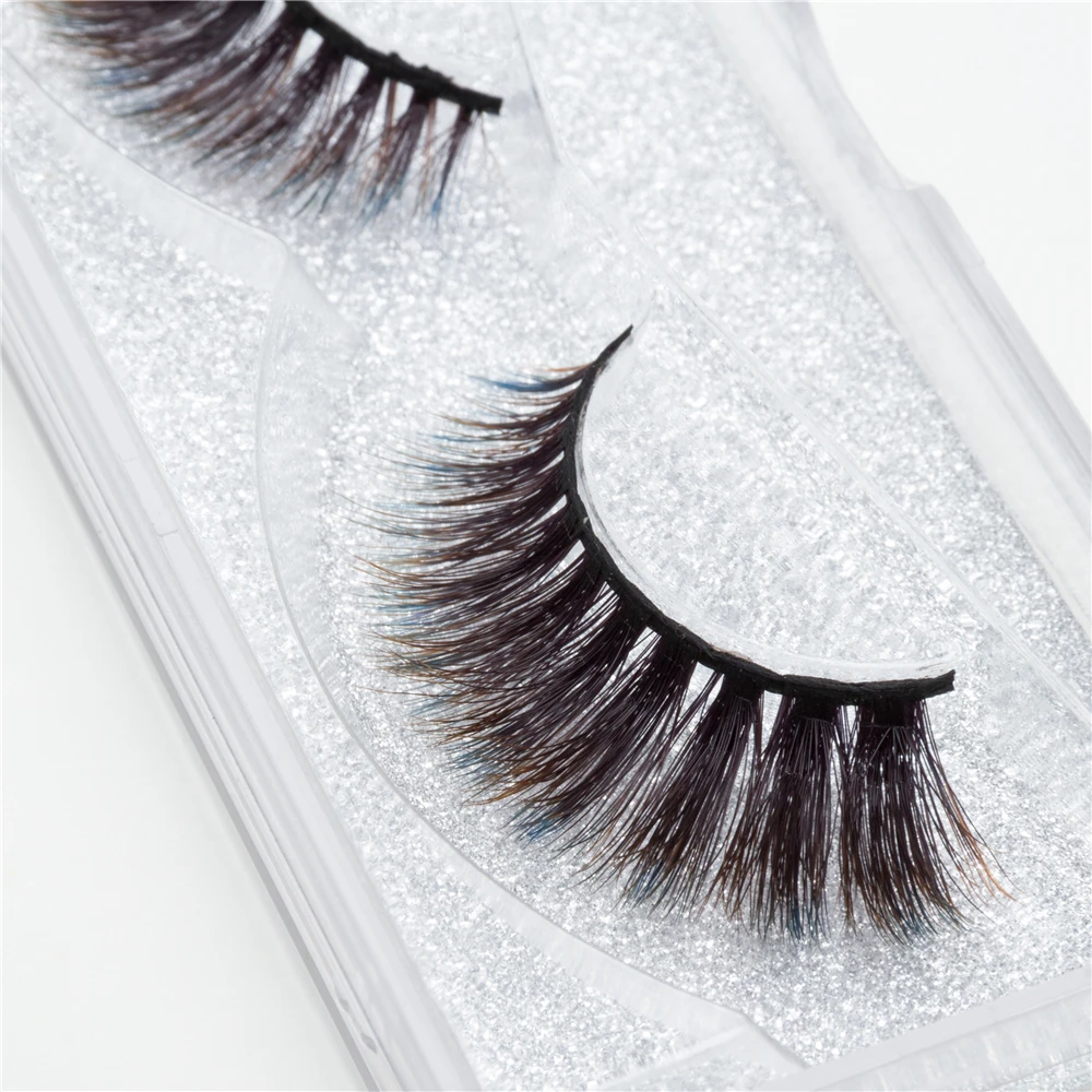 Новое Модное Красочные 3D Газа lashes искусственной норки ресниц расширение Private label реального норки накладные ресницы Бесплатная доставка