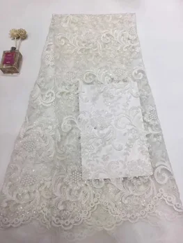 

African lace fabric 2019 high quality lace material French lace fabric Nigerian tulle mesh lace fabric T3332