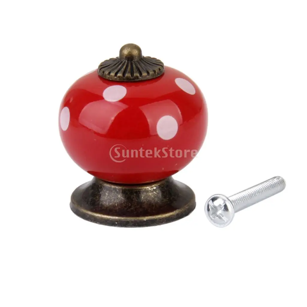 Online kopen wholesale rode keramische deurknoppen uit china rode ...