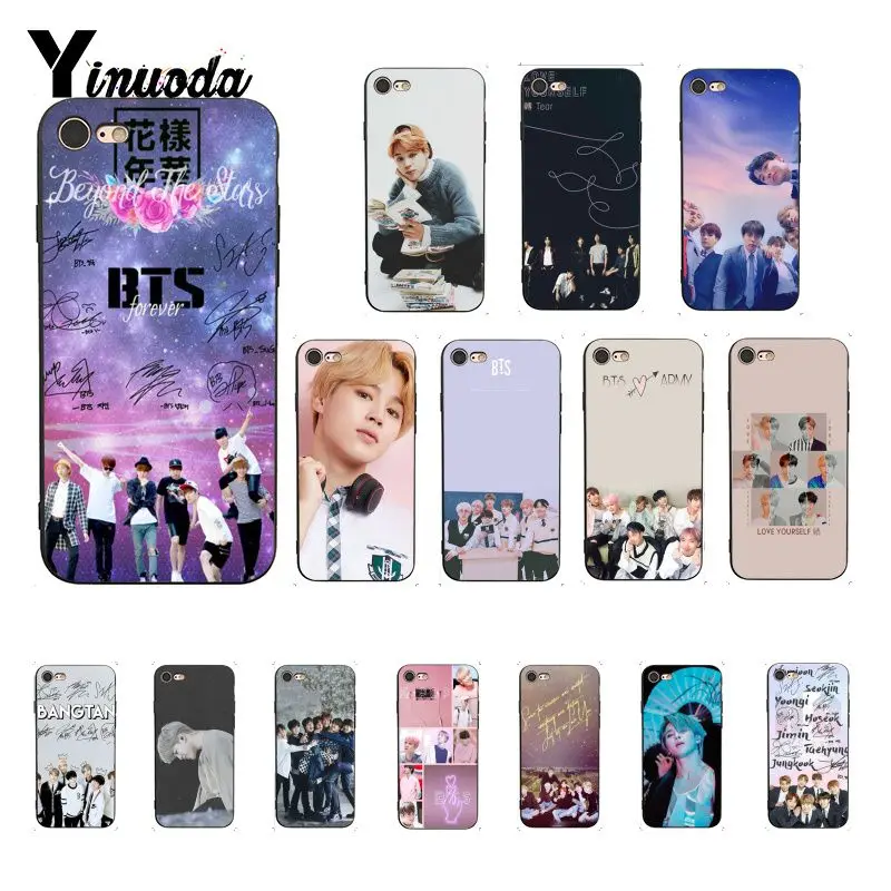 

Yinuoda BTS Bangtan Boys Jimin Colorful Cute Phone Case for iPhone 8 7 6 6S Plus X XS MAX 5 5S SE XR Cover Fundas Capa
