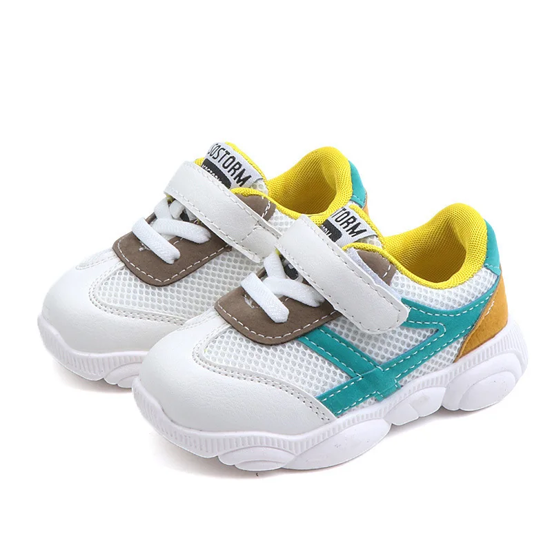

Cubs Shoes Children 2019 Spring Mesh Soft Bottom Color Matching Mesh Breathable Sneakers for Boys and Girls