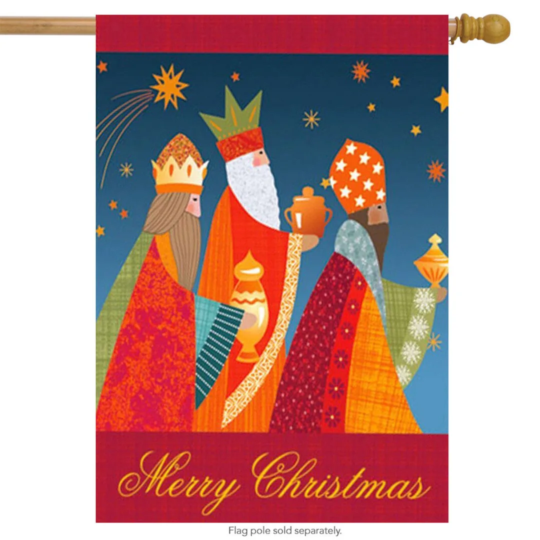 1pcs Mayitr Three Wise Men Religious Christmas House Flag Holiday